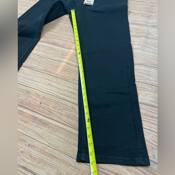 Levis 505 Jeans Mens Regular Fit Straight Leg Black Size 34x30 - Picture 8 of 9